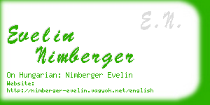 evelin nimberger business card